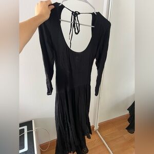 Free People Black Midi Dress